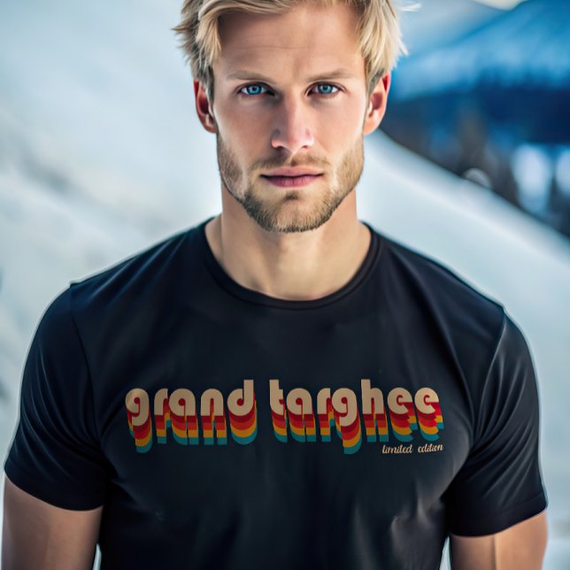 Retro Grand Targhee Mountain Ski T Shirt (Skapare uppladdad)