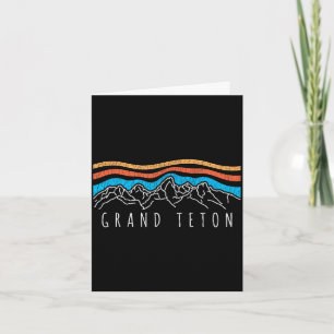 Retro Grand Teton nationalpark Wyoming vintage Kort