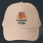 Retro Grandföräldrar Day Best Grandpa by Par Golf Keps<br><div class="desc">Retro Best Grandpa By Par-design som du kan anpassa för mottagaren av den här söta golftematdesignen. Perfekt för morföräldrars dag eller farfars födelsedag. Du kan anpassa texten "GRANDPA" med vilken pappa-kontrollant som helst genom att klicka på "Anpassa".</div>