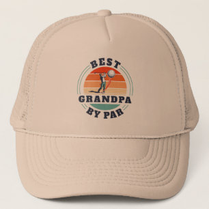 Retro Grandföräldrar Day Best Grandpa by Par Golf Keps