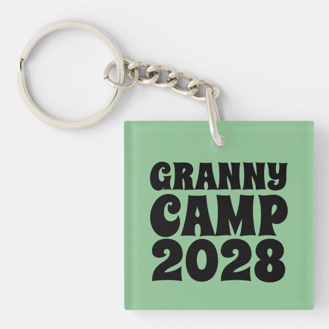 Retro Granny Camp Text Acrylic (Framsidan)