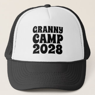 Retro Granny Camp Text Keps