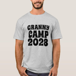 Retro Granny Camp Text T Shirt