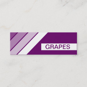 REtro GRAPES Mini Visitkort