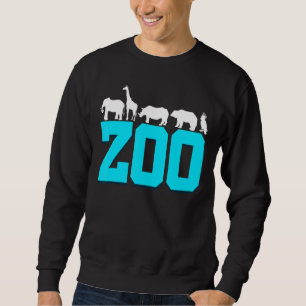 Retro Graphic Animal Keeper Zoo Keeper Animal Kärl Lång Ärmad Tröja