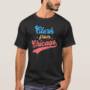 Retro Graphic Bank Clerk Bookkeeper Bank Employee T Shirt