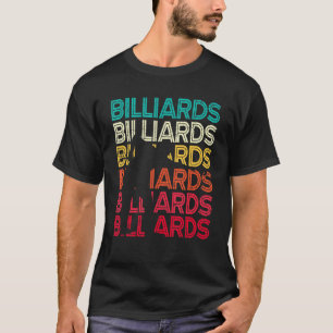 Retro Graphic Bassäng Billard Snooker Billard Cue T Shirt