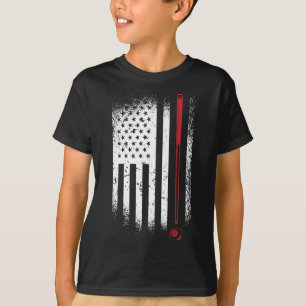 Retro Graphic Bassäng Billard Snooker Billard Cue T Shirt