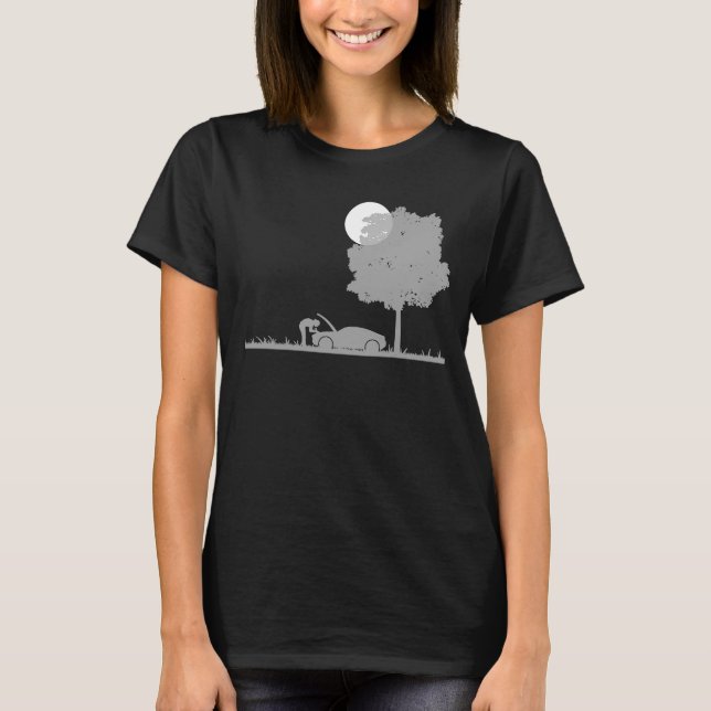 Retro Graphic-bilstekniker Fordon T Shirt (Framsida)