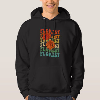 Retro Graphic Botanical Flowers Gardening Plant Lo Hoodie