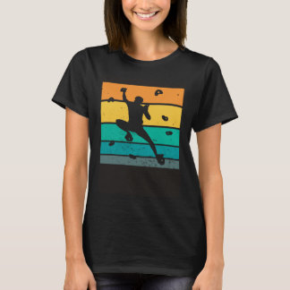 Retro Graphic Climbing Bouldering Rock Climber Mou T Shirt