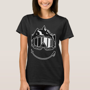 Retro Graphic Cross country Skiing Winter Sports B T Shirt