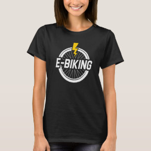 Retro Graphic E-Bike Mountainbiking Bicycle E-Bike T Shirt