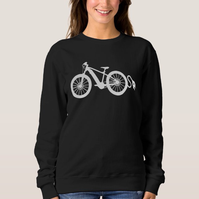 Retro Graphic E-Bike Mountainbiking Bicycle E-Bike T Shirt (Framsida)