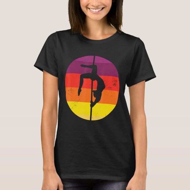 Retro Graphic Gymnast Gymnastics Acrobat Acrobat T Shirt (Framsida)