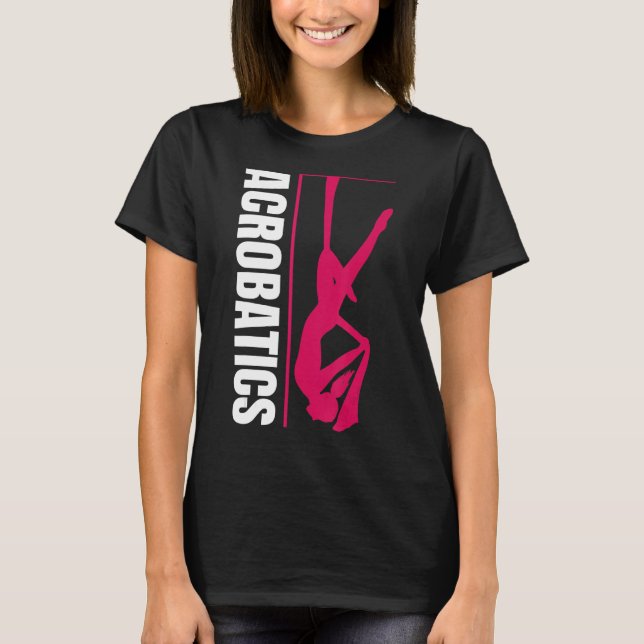 Retro Graphic Gymnast Gymnastics Acrobat Acrobat T Shirt (Framsida)