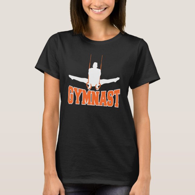 Retro Graphic Gymnast Gymnastics Acrobat Acrobat T Shirt (Framsida)
