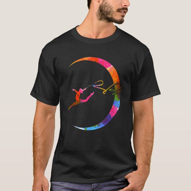 Retro Graphic Gymnast Gymnastics Acrobat Acrobat T Shirt (Framsida)