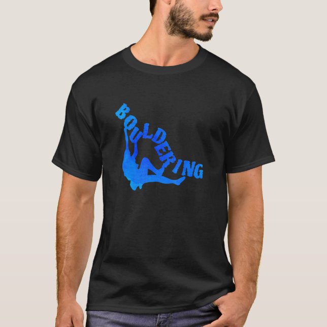 Retro Graphic klättring Bouldering Sten Kliber Mou T Shirt (Framsida)