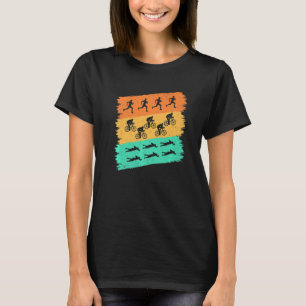 Retro Graphic Springa Bike Simma Triathlon Triathl T Shirt