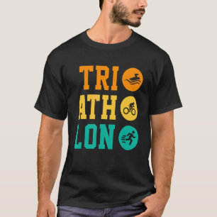 Retro Graphic Springa Bike Simma Triathlon Triathl T Shirt