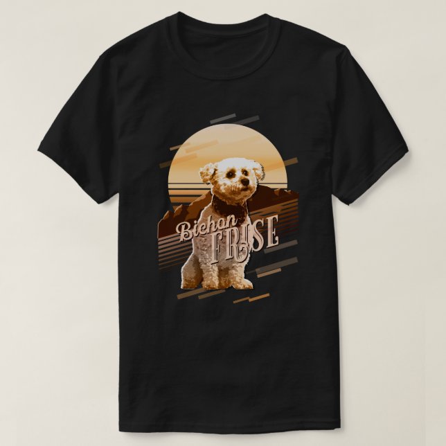 Retro Graphics Bichon Frise Guld ID754 T Shirt (Design framsida)