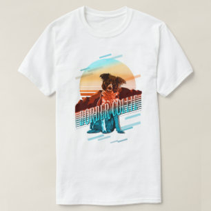 Retro Graphics Gräns Collie Multi-Färg ID754 T Shirt