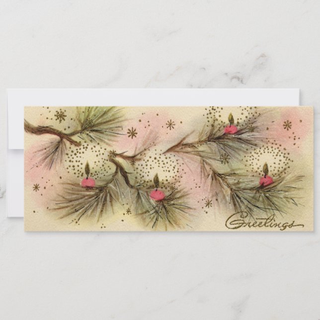 Retro Gräs julkort 1950 (Framsida)