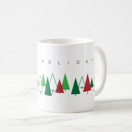 Retro Gräs Träd Helgdag Kaffemugg