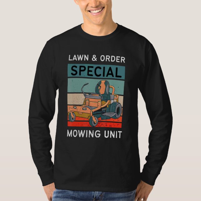 Retro Gräsmatta o för Speciell bogseringsenhet för T Shirt (Framsida)