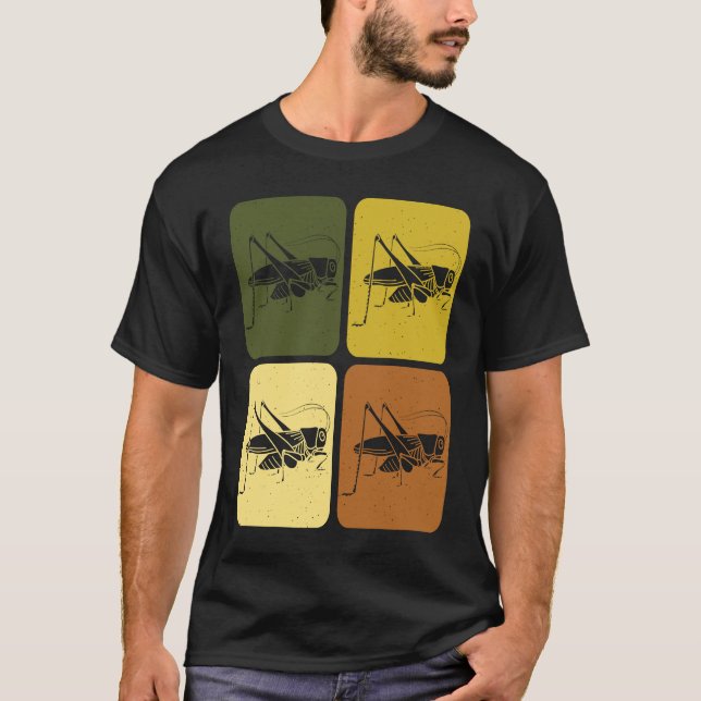 Retro Grasshopper  1 T Shirt (Framsida)