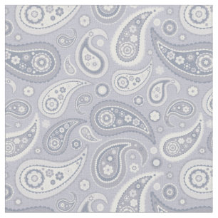 Retro grått Paisley mönster Tyg