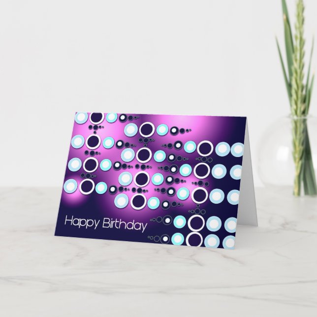 Retro grattis på födelsedagen80-tal kort (Framsida)