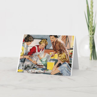 Retro Grattis på födelsedagen-kort Kort