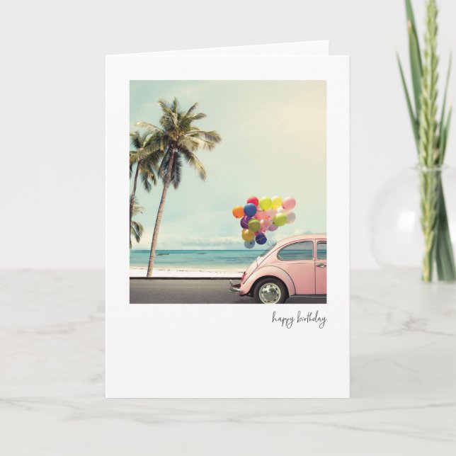 Retro Grattis på födelsedagen-kort Tack Kort (Framsida)