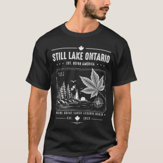 Retro Great Ontario sjöar Forever Kanada Lake  T Shirt