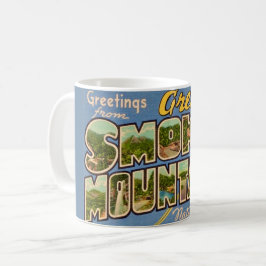 Retro Great Smoky Mountains Kaffemugg