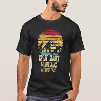Retro Great Smoky Mountains nationalpark Mountain T Shirt