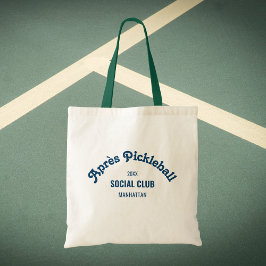 Retro Green Après Pickle Ball Social Club Tygkasse