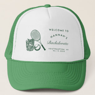 Retro Green Sista Svängningen Innan Bröllopet Tenn Keps