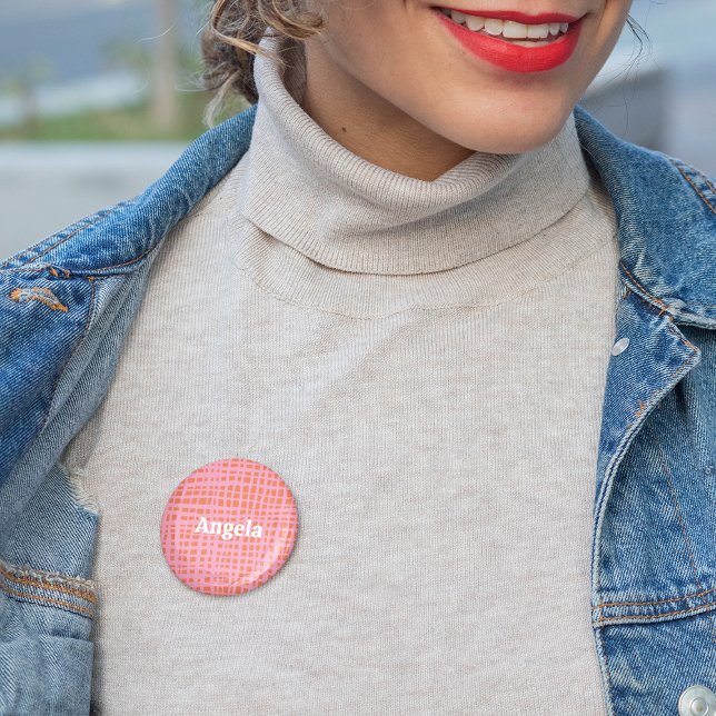 Retro Grid Abstrakt Mönster anpassningsbar Knapp (Skapare uppladdad)