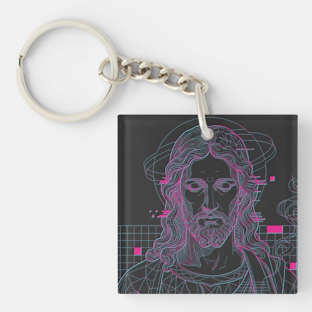 Retro Grid Jesus Konungars Konung Uppenbarelseboke (Framsidan)