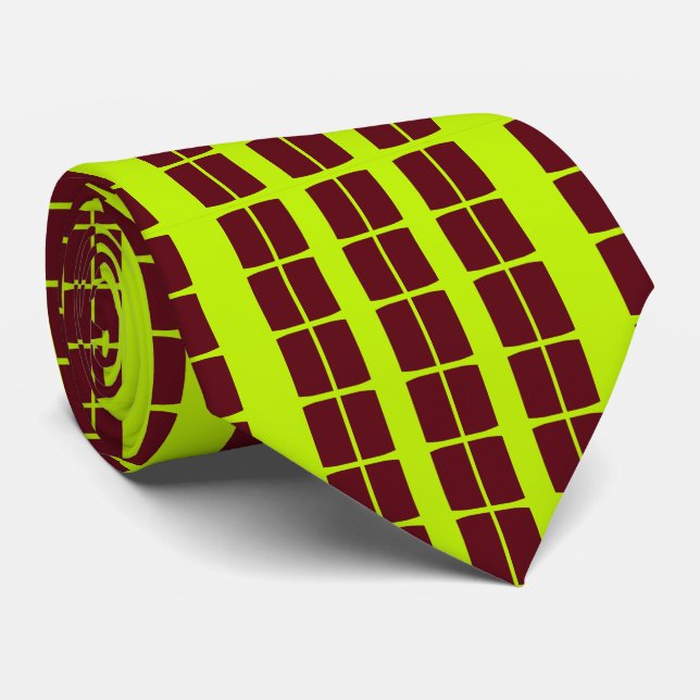 Retro Grid Neck Tie Slips (Rullad)