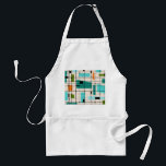 Retro Grid & Starbursts Apron Förkläde<br><div class="desc">Det här Retro Grid och Starbursts Apron är där vintage stil sammanträder i dag. Den har en gräddbakgrund med kitschy, off kilter-kvadrater och rektanglar i teal, turkos, Denna ljusblå färgad, orange och avokado-grönt. De vita blocken i färg är överlagrade och sammanfogas i några av rutnätssnitten. Det finns också svarta rektanglar...</div>