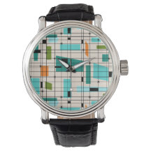 Retro Grid & Starbursts Manar Watch