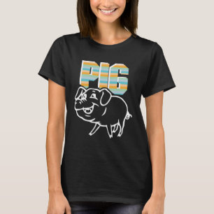Retro Gris Cute Farmer För manar Women Anima T Shirt