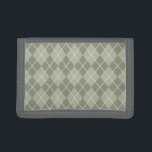 Retro Grönt Argyle Wallet Gift<br><div class="desc">Designen kommer från originalteckningen.</div>
