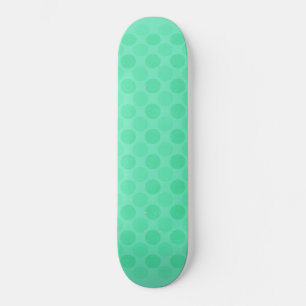 Retro-grönt-cirklar mönster mini skateboard bräda 18,5 cm