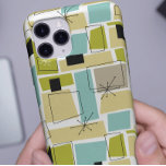 Retro Grönt Gult Squares Starburst Mid Century<br><div class="desc">Den här funkyns moderna telefonfodral i mitten av århundradet har akvblått,  avokado-grönt,  gult och stearinrektanglar,  tillsammans med högdagrar av svartvita stjärnor. Lägg till en propp av roligt och säkerhet till din mobil!</div>
