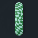 Retro-Grönt och Blått, tänt kontrollerbord Mini Skateboard Bräda 18,5 Cm<br><div class="desc">Trendig,  modern psykodelisk återförvrängd och förvrängd schackbrädesdesign. Sjuttio trippelfejder åt dig. Skateboard,  skateboard,  skateboard,  skateboard,  kontrollskateboardskateboard,  kontrollerbar skateboard</div>